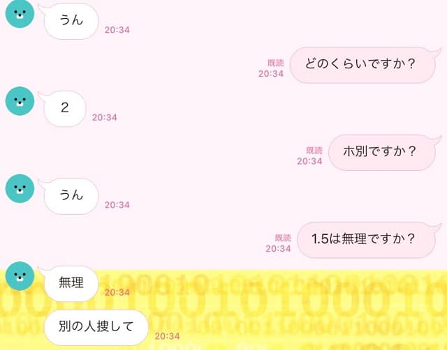 出会い系の割り切りや業者のやりとり