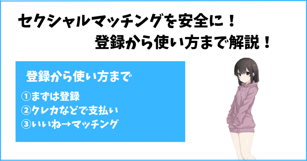 セクシャルマッチングの登録から出会うまで